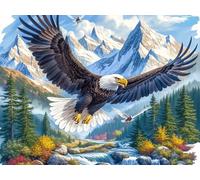 Realistic Bald Eagle Close Up Puzzle 1000 Pezzi Per Regalo Di Laurea Magistrale Cartone Di Alta Qualità Luminous Enchanted Beasts Per Decorazione Studio Stampa Ad Alta Definizione Edizione Esclusiva 5