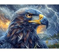 Realistic Bald Eagle Close Up Rompicapo 1000 Pezzi Per Decorazione Murale Grande Formato Animal Pet Cartone Rigido Panoramico Per Pareti Ampie Stampa Ad Alta Definizione 1000 PCS/75x50cm