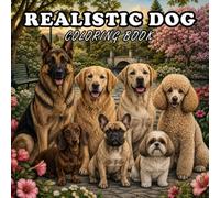 Realistic Dog Coloring Book: A Beautiful Grayscale Coloring Book Featuring Realistic Dog Breeds, Detailed Fur, Scenic Nature, Cozy Countryside, ... Peaceful Landscapes for Adults and Dog Lovers