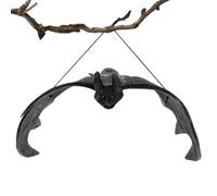 Realistic Halloween Bat Decor - Spooky Hanging Bats Decoration | Decorative Flying Ornaments | Creepy Scary Winged Prop Decorations with Lifelike Detail For Garden Haunted House Classroom Living Room