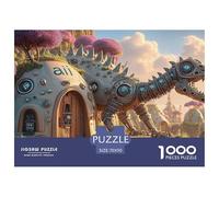 Realistic Image of A Robot 1000 Pezzi Carta Premium Puzzle steampunk Dinosaur Stimolante Jigsaw Regalo Per Adulti 70x50cm/1000pcs