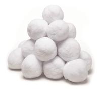 Realistic Indoor Snow Balls - flufy Fake snowbals Pack for Children | Reusable Soft Throwing Balls for Winter-Themed Events, Holiday Parties, Christmas Game Room Decor, School Games, Group Play