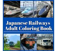 Realistic Japanese Train Coloring book for adults Shinkansen Nozomi Hayabusa