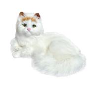 Realistic Peluche Cat - Giocattolo di peluche realistico fatto a mano, animale di peluche per bambini, giocattolo di gatto e realistico per la decorazione domestica, accessori fotografici