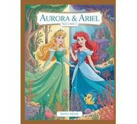 Realistic Princess Coloring Book: Aurora & Ariel - Volume 2: Beautiful Fantasy Coloring Pages for Kids Ages 8-12