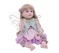 Realistic Reborn Doll, Fairy Girl Figurine Toy, 21.7x9.84 Inches Couch Shelf with Pvc Build, Life-Like Doll Figure, Reborn Toys with Wing Design, Kids Toys for Kids Bedroom & Living Room