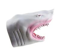 Realistic Shark Hand Puppet Soft Rubber Crocodile Style Sea Animal Glove Role Play Interactive Toy Animal Hand Puppet Kids Pretend Play Educational Costume Prop Wrist Opening 8cm Length 15cm