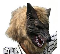 Realistic Werewolf Wolf Head - Latex Cosplay Face Simulation Headgear, Spoo | With Wolf Claws Decor Costumes Wolf HeHalloween Costumes Accessories Carnival Headgear Party Props Halloween Party Masquerade