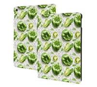 Realistica stampa peperone verde compatibile con iPad 9a/8a/7a generazione, custodie per tablet compatibili con custodia per iPad da 10,2 pollici, accensione e spegnimento automatico, supporto Folio