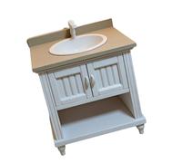 Realistico 1: 12 Scala Bagno Lavello Modello con Anche per Bambini e Collezionisti Modello Casa Accessori Easy House Parts
