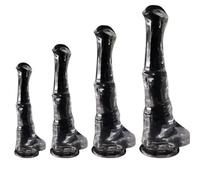 Realistico Animale Cavallo Dildo con Ventosa Pene Anali Morbido Animale Cavallo Pene Mostro Dildo con Testicoli Plug Anale Butt Plug Stimolatore del Punto G Giocattolo(S)