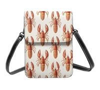 Realistico Aragosta Una Stampa Piccola Crossbody Borse per le Donne, Piccole Borse In Pelle Cellulare Cross Body Bag