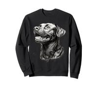 Realistico Black Labrador Dog Sketch Art Felpa