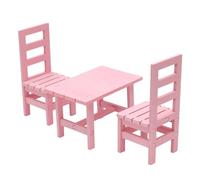 Realistico Casa delle Bambole Tavolo E Sedie Set 1/6 Scala Moderna Mobili In Legno Decorativo Gioco Di Finta Bianco Bambola Mobili Set