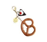 Realistico cioccolato Pretzel stili di pane portamonete ornamento borsa ciondolo borse moda accessori per quotidiano essenziale