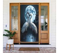 Realistico elegante stampa gru n. 17 coperture decorative per porte, decorazioni per interni ed esterni, primavera, estate, autunno, inverno, Halloween, Natale, decorazioni per la casa