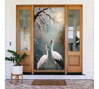 Realistico elegante stampa gru n. 22 coperture decorative per porte, decorazioni per interni ed esterni, primavera, estate, autunno, inverno, Halloween, Natale, decorazioni per la casa