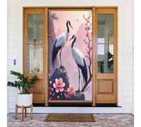 Realistico elegante stampa gru n. 23 coperture decorative per porte, decorazioni per interni ed esterni, primavera, estate, autunno, inverno, Halloween, Natale, decorazioni per la casa