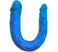 Realistico fallo a doppia testa di colore blu, Larghezza 220 mm, Lunghezza 155 mm, Profondità 35 mm, Dipartimento Couple