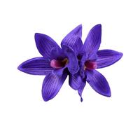 Realistico Fiore Cymbidium Forcina Elegante Fiore di Capelli Da Sposa Clip Laterale Matita Antislip Barrettes Per La Modellazione Dei Capelli