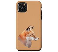 Realistico Fox Acquerello Arte Natura Bosco Animale Grafica Custodia per iPhone 11 Pro Max