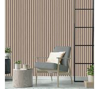 Realistico IN Legno Asticelle Belgravia Parati Noce Luce Quercia 2921 Vinile 3D