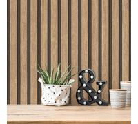 Realistico Legno Asticelle Parati 3D Boiserie Vinile AS Creation - Scelta Colore