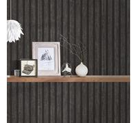 IN Legno Asticelle AS Creation Parati Carbone 39109-4 Vinile 3D Effetto Boiserie