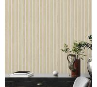 IN Legno Asticelle Vinile Parati 39109-7 Beige Bianco AS Creation Reale Boiserie