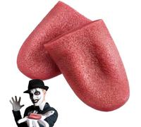 Realistico Lingua Finta, Estensibile Lingua Finta, Artificiale Lingua Puntelli, 2 Pezzi Artificiale Lingua Puntelli, Terribile Realistico Halloween Scherzi Grudi Trucchi