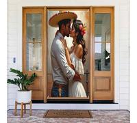 Realistico moderno coppia stampa n. 31 coperture decorative per porte, decorazioni per interni ed esterni, primavera, estate, autunno, inverno, Halloween, Natale, decorazioni per la casa