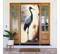 Realistico moderno gru stampa n. 19 coperture decorative per porte, decorazioni per interni ed esterni, primavera, estate, autunno, inverno, Halloween, Natale, decorazioni per la casa