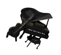 Realistico Pianoforte a coda Casa delle bambole Accessorio Strumento Musicale In Legno Con Violoncello Per La Camera Dei Bambini Decorazione Collezione Case Delle Bambole Pianoforte In Mini