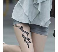 Realistico tatuaggio del serpente sulla clavicola ispirato al succo di frutta, semipermanente, resistente allo sfregamento e non si cancella, tatuaggi finti