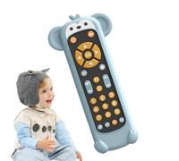Realistico telecomando del giocattolo del silicone del telecomando del giocattolo dei numeri di apprendimento precoce con copertura della dentizione a forma di animale in silicone, telecomando TV