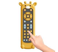 Realistico telecomando per bambini, telecomando giocattolo in silicone | giocattolo a distanza di gioco realistico a forma di animale carino - telecomando TV giocattolo in 3 lingue (inglese, spagnolo
