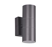 Reality, Applique, Lovis 2xE14, max.40,0 W Metallo, nero opaco, Finitura: Reticolo rattan, Naturale L:10,0cm, L:10,0cm, A:30,0cm Montaggio a parete,IP20,Senza illuminante