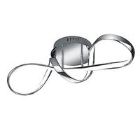 Plafoniera LED Perugia 60 cm Potenza 28Watt 4000K Dimmerabile Colore Cromo