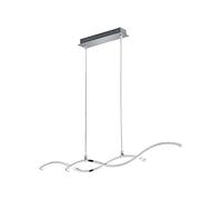 Reality Cody Lampada a Sospensione, LED Integrati, 2 Diffusori, Effetto Cristallo, 25 watts, Cromo