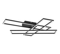 Plafoniera Corso LED 3 rettangoli metallo nero R64423132