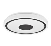 Reality LED Lampada da soffitto Bunda R64361132 in plastica nera opaca/bianca, LED da 16 Watt inclusa