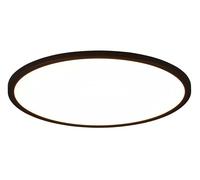 Reality LED Plafoniera Aureo R64371932 Plastica Nero Opaco con LED 30 Watt Cambiamento Colore Telecomando