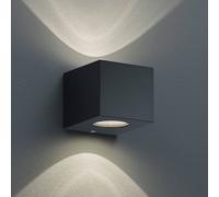 Reality Leuchten Applique da esterni LED Cordoba angolare, nera Reality Leuchten