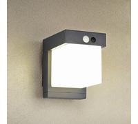 Reality Leuchten Applique solare Colombo, nero opaco, altezza 14 cm, sensore R23286132