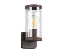 Reality Leuchten Bonito R21596124 - Lampada da parete per esterni, in alluminio pressofuso, con paralume in plastica trasparente, 1 lampadina E27