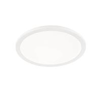 Plafoniera led tonda metallo bianco dimmerabile con interruttore a parete 40cm CAMILLUS R62922401