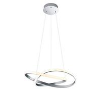 Sospensione led cerchio infinito COURSE R32051107 acciaio satinato D.60 cm