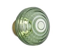 Reality Leuchten Earl R27771115 - Lampada da parete a LED, in ottone opaco, vetro verde, con LED da 1,5 Watt, 4 ingressi touch