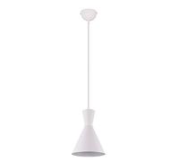Reality Leuchten Enzo R30781031 - Lampadario a sospensione in metallo bianco opaco, 1 lampadina E27