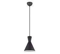 Reality Leuchten Enzo R30781032 - Lampadario a sospensione, in metallo, colore: Nero opaco, 1 lampadina E27